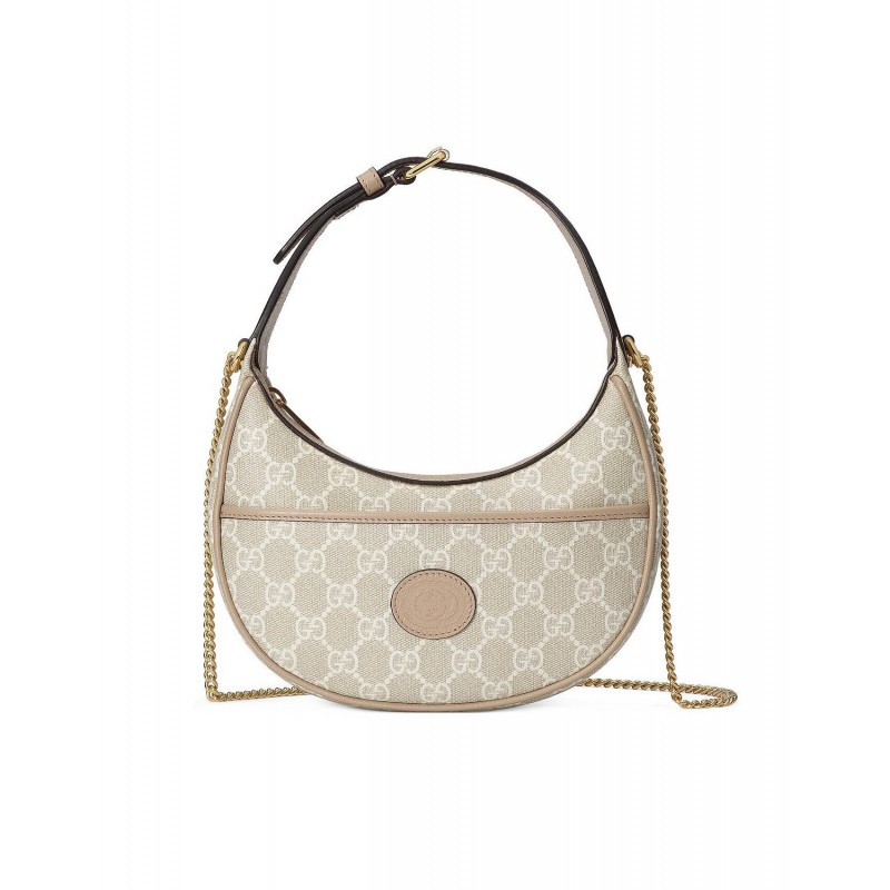 GUCCI GG HALF-MOON-SHAPED MINI BAG  726843 (22*12.5*5cm)