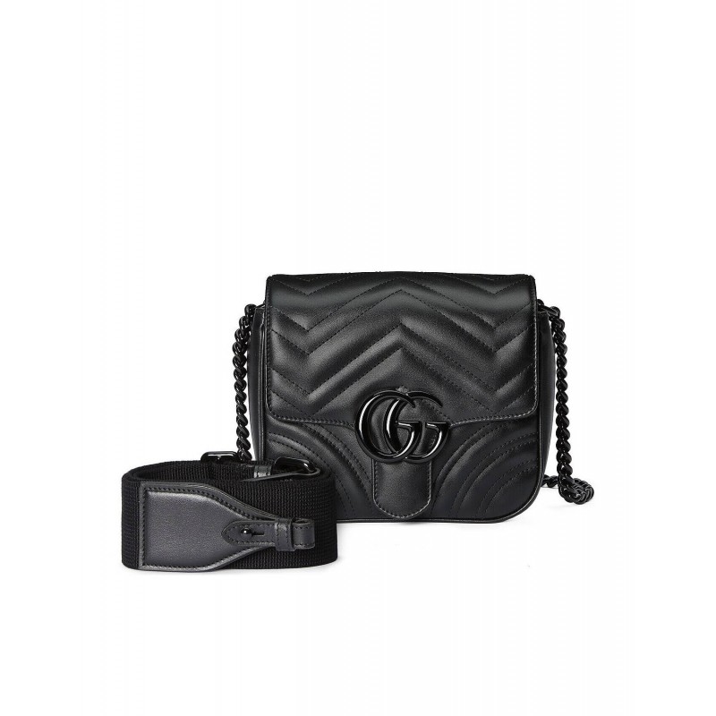 GUCCI GG MARMONT MATELASSÉ SHOULDER BAG 739681   (18*15*8cm)