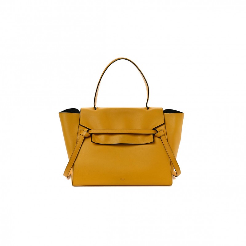 CELINE BABY GRAINED CALFSKIN MICRO BELT BAG YELLOW (33*23*22cm)