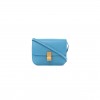 CELINE BOX CALFSKIN MEDIUM CLASSIC BOX FLAP BAG BLUE (23*18*6cm)