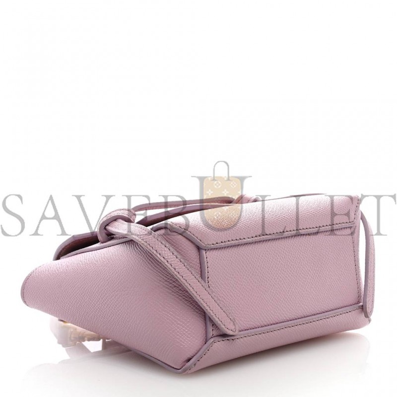 CELINE GRAINED CALFSKIN PICO BELT BAG ROSE QUARTZ (17*15*9cm) CELINE GRAINED CALFSKIN PICO BELT BAG ROSE QUARTZ (17*15*9cm)