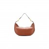 CELINE SUPPLE CALFSKIN MEDIUM STRAP LEANDRE SHOULDER BAG BROWN (44*27*3cm)