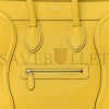 CELINE DRUMMED CALFSKIN MINI LUGGAGE CITRON (30*29*17cm)