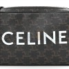 CELINE TRIOMPHE CANVAS MEDIUM MESSENGER BAG BLACK (23*15*5cm)