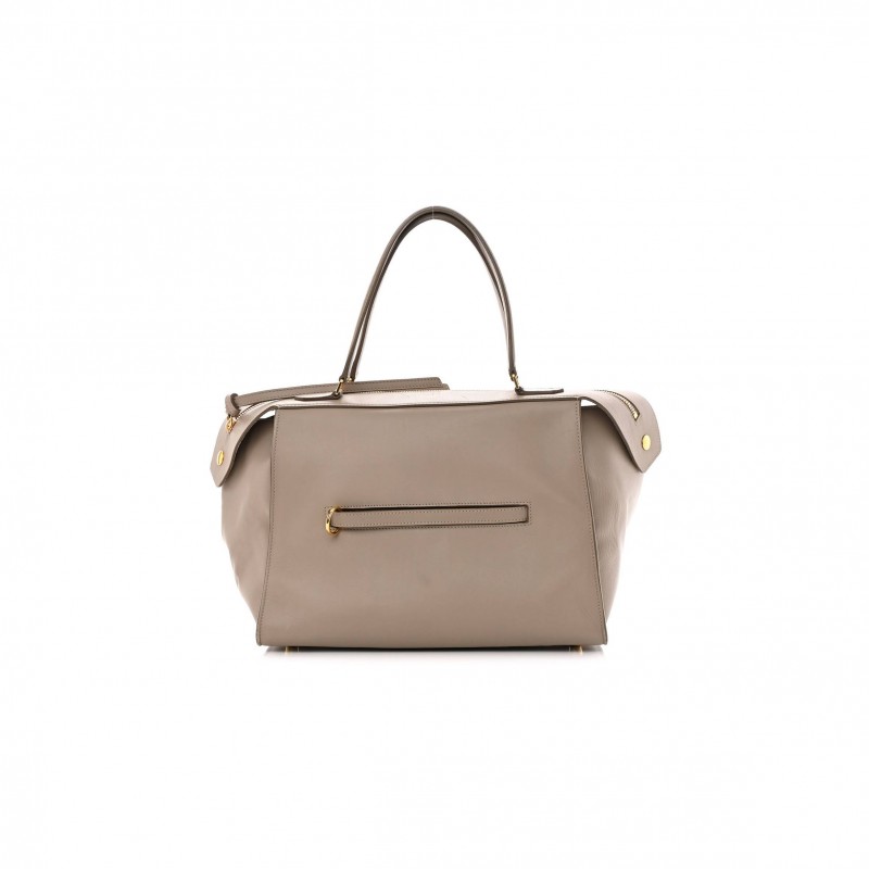 CELINE SMOOTH CALFSKIN SMALL RING BAG LIGHT TAUPE (30*26*17cm)