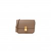 CELINE LIEGE CALFSKIN MEDIUM CLASSIC BOX FLAP BAG TAUPE (23*17*6cm)