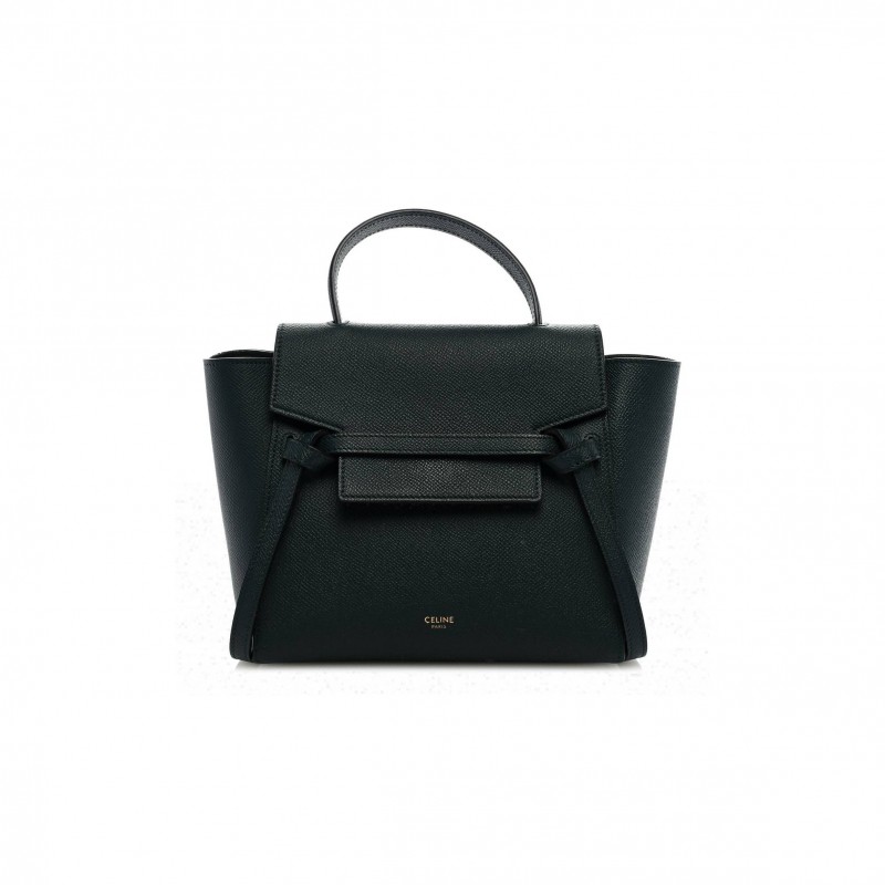 CELINE GRAINED CALFSKIN NANO BELT BAG AMAZONE (20*19*11cm)