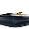 CELINE LIEGE CALFSKIN MEDIUM CLASSIC BOX FLAP BAG DARK BLUE (23*18*6cm)