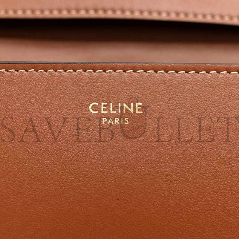 CELINE SMOOTH CALFSKIN MEDIUM TABOU TAN (23*18*4cm)