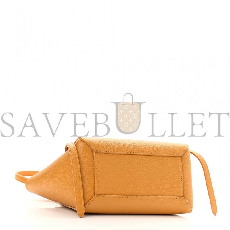 CELINE GRAINED CALFSKIN NANO BELT BAG CALENDULA (20*18*10cm)