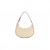 CELINE CANVAS CALFSKIN AVA TRIOMPHE SHOULDER BAG WHITE (25*20*7cm)