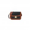 CELINE TRIOMPHE CANVAS CALFSKIN MEDIUM TRIOMPHE BAG TAN (22*15*6cm)