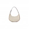 CELINE CANVAS CALFSKIN AVA TRIOMPHE SHOULDER BAG GREGE (25*13*7cm)