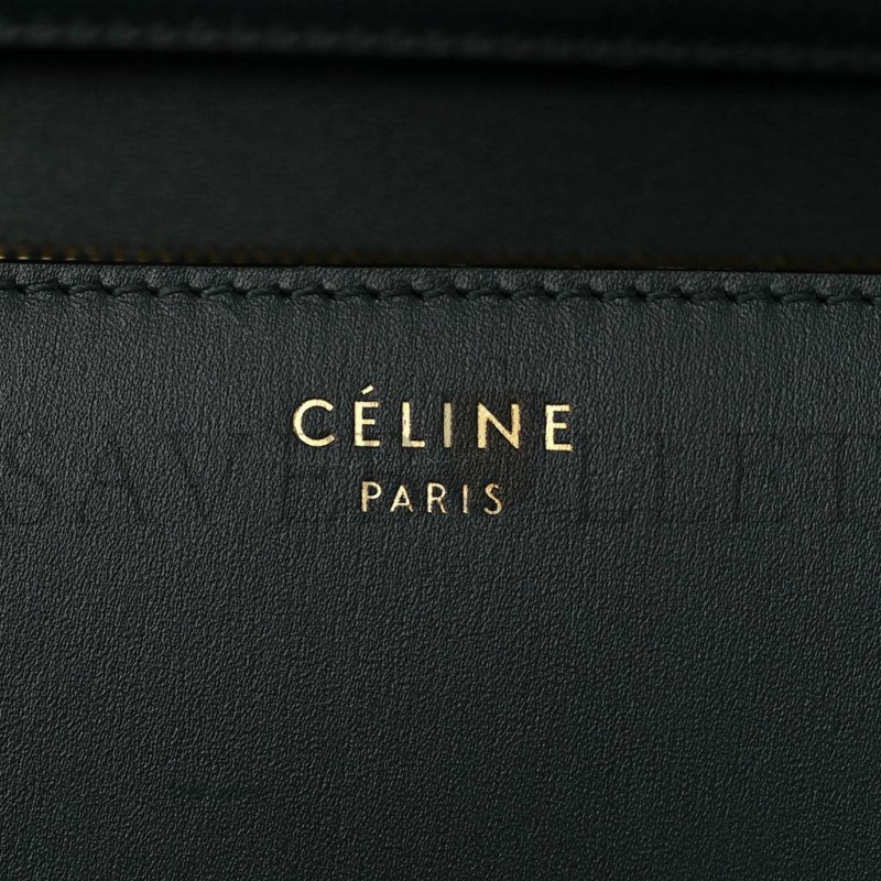 CELINE BOX CALFSKIN MEDIUM CLASSIC BOX FLAP BAG AMAZONE (23*19*7cm)