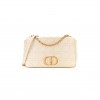 DIOR GRAINED CALFSKIN CANNAGE LARGE CARO BAG LATTE (29*17*8.9cm)