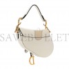 DIOR GRAINED CALFSKIN MINI SADDLE BAG WHITE (17*17*3.8cm)