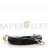 DIOR SHINY GOATSKIN SADDLE BAG BLACK (25*19*3.8cm)