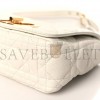 DIOR CALFSKIN CANNAGE SMALL CARO BAG IVORY (20*11*7.6cm)