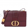 DIOR SMOOTH CALFSKIN 30 MONTAIGNE FLAP BAG BURGUNDY (24*17*5.1cm)