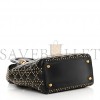 DIOR CALFSKIN CANNAGE STUDDED MEDIUM SUPPLE LADY DIOR BLACK (23*18*12.1cm)