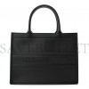 DIOR CALFSKIN EMBOSSED MEDIUM BOOK TOTE BLACK (36*27*17.8cm)