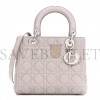 DIOR LAMBSKIN CANNAGE MEDIUM LADY DIOR GREY (23*20*11.4cm)