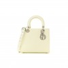 DIOR PATENT MICRO-CANNAGE MEDIUM LADY DIOR WHITE (23*20*12.1cm)