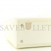 DIOR PATENT MICRO-CANNAGE MEDIUM LADY DIOR WHITE (23*20*12.1cm)