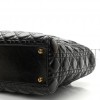 DIOR CRINKLED PATENT CANNAGE LARGE LADY DIOR BLACK (32*24*12.7cm)