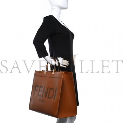 FENDI VITELLO KING PLEXIGLASS LARGE FENDI SUNSHINE SHOPPER TOTE CUOIO (41*34*20cm) FENDI VITELLO KING PLEXIGLASS LARGE FENDI SUNSHINE SHOPPER TOTE CUOIO (41*34*20cm)