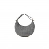 FENDI WOOL HOUNDSTOOTH SMALL FENDIGRAPHY HOBO BAG GRIGIO ANTHRACITE (28*23*8cm)