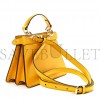 FENDI SHINY NAPPA PETITE PEEKABOO I SEE U SATCHEL MIMOSA (20*15*9cm) FENDI SHINY NAPPA PETITE PEEKABOO I SEE U SATCHEL MIMOSA (20*15*9cm)
