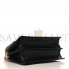 FENDI VITELLO LIBERTY BI-COLOR FF 1974 EMBOSSED SMALL KAN I SHOULDER BAG BLACK MAYA (19*16*9cm)