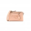 FENDI VITELLO KING LOGO EMBOSSED MEDIUM BY THE WAY BOSTON BAG LIGHT ROSE (27*18*12cm)