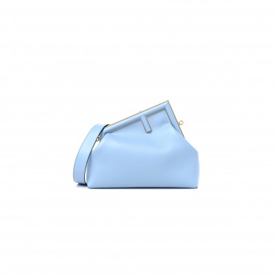 FENDI SHINY NAPPA MEDIUM FENDI FIRST AZZURRO BABY (32.5*23.5*15cm)