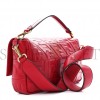 FENDI NAPPA FF 1974 EMBOSSED LARGE BAGUETTE FRAGOLA (32*16*5cm)