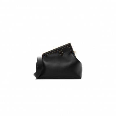 FENDI SHINY NAPPA MEDIUM FENDI FIRST BLACK (32.5*23.5*15cm)