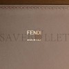 FENDI VITELLO KING PLEXIGLASS LOGO EMBOSSED MEDIUM FENDI SUNSHINE SHOPPER TOTE TORTORA (36*30*16cm)