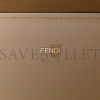 FENDI VITELLO KING PLEXIGLASS MEDIUM FENDI SUNSHINE SHOPPER TOTE WHITE ICE (36*30*15cm)