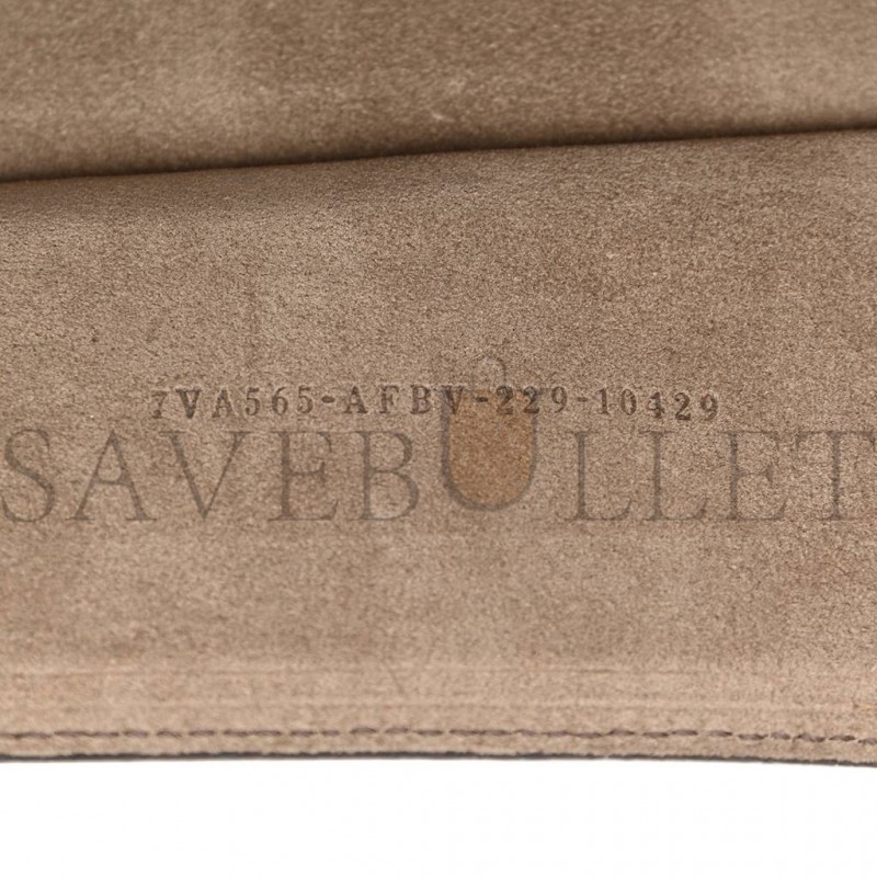 FENDI RECYCLED FABRIC JACQUARD VITELLO KING FF 1974 BAGUETTE SOFT TRUNK TOBACCO MORO SAND (21*15*6cm)