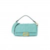 FENDI NAPPA FF 1974 EMBOSSED BAGUETTE TIFFANY (26*17*6cm)