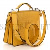 FENDI X SARAH COLEMAN NAPPA FF FISH EYE EMBOSSED MINI PEEKABOO I SEE U SATCHEL MIMOSA (25*20*9cm)