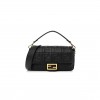 FENDI NAPPA FF 1974 EMBOSSED BAGUETTE BLACK (27*15*6cm) FENDI NAPPA FF 1974 EMBOSSED BAGUETTE BLACK (27*15*6cm)