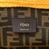 FENDI CROCHET VITELLO KING LOGO PLEXIGLASS MEDIUM FENDI SUNSHINE SHOPPER TOTE MIMOSA PANNA (36*31*15cm)