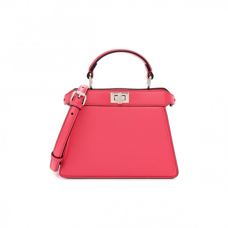 FENDI SHINY NAPPA PETITE PEEKABOO I SEE U SATCHEL LAMPONE (20*15*10cm) FENDI SHINY NAPPA PETITE PEEKABOO I SEE U SATCHEL LAMPONE (20*15*10cm)