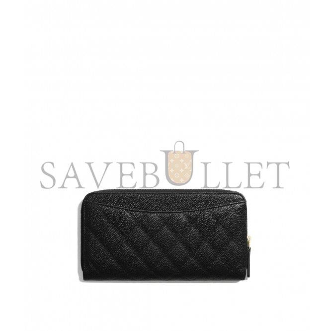 CHANEL CLASSIC LONG ZIPPED WALLET GOLD HARDWARE   AP0242 Y01864 C3906 （19.5*10.5*2cm）